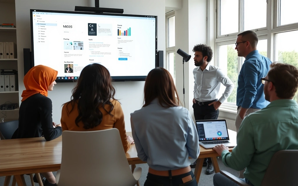 Echipa DesignPulse lucrând la un proiect digital