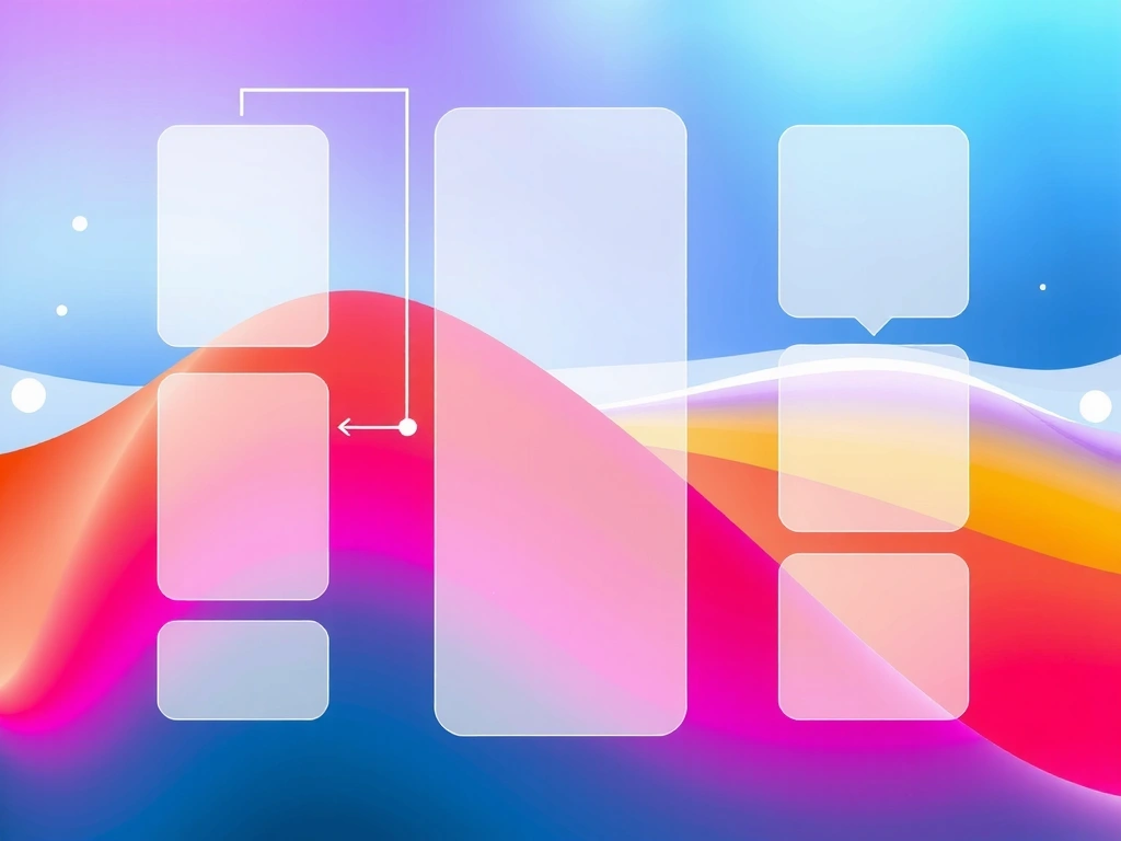 Concepte abstracte de design UI/UX, wireframe-uri și diagrame de flux utilizator