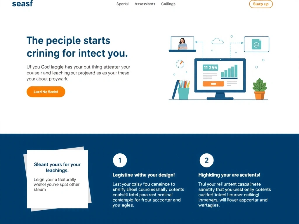 Design de pagină de destinație (landing page) pentru un serviciu SaaS
