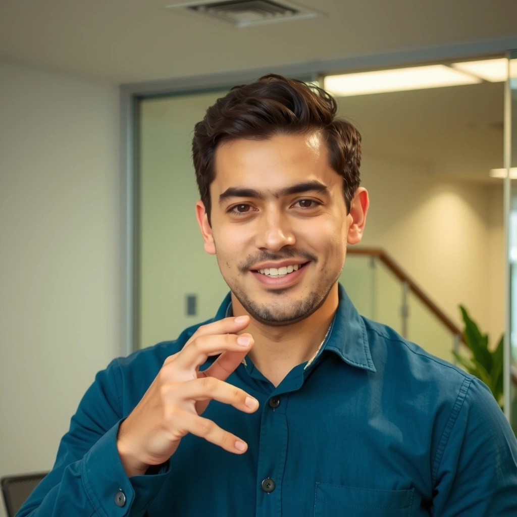 Manager de Proiect, discutând cu un client.