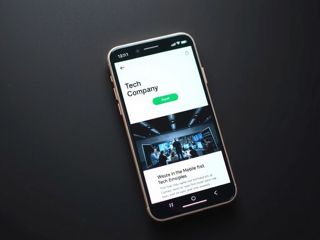 Design responsiv pe dispozitiv mobil