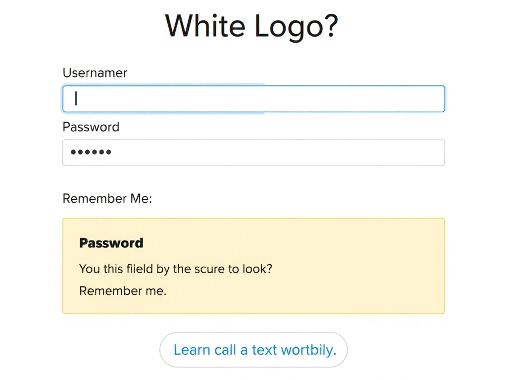 Pagina de autentificare și securitate